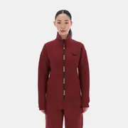 Zip Through Track Top Classic Burgundy