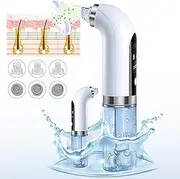 Hydrodermabrasion Facial Kit for Women, Electric Small Bubble Black Head Remover Suctioner Vacuum USB Rechargeable, Water Cycle Blackhead Extractor Tool, Micro Bubble Face Pore Cleanser