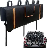 Tailgate Bikes Pad - Pickup Truck Protector Mat, Padded Rear Cargo Cover | Weatherproof Surfaces with Anchors Points for Safe Bicycles Transport and Storage On Camping Trips Or Trail Adventure