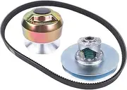 Primary Secondary Driven Clutch with Belt Replacement for John Deere Trail Gator 4X2 1200A Bunker AM140967 AM140985 RE28721 Koomaha