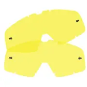 2x FOX Main / Pro Tear OFF LENS ANTI FOG SCRATCH Yellow Motox MX Enduro MTB