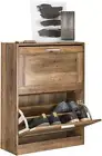 SoBuy FSR137-F, 2 Drawers Shoe Cabinet Shoe Rack Shoe Storage Cupboard Organizer