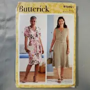 Butterick Pattern R10951 Misses Dress Sash Belt Fit Flare 2 Styles 6-14 UNCUT