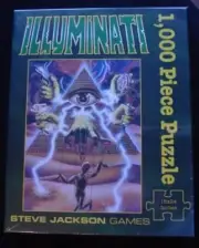 Steve Jackson ILLUMINATI Games PUZZLE 1982 Art - #5961 - 1000 Pieces (SEALED)