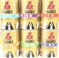 在飛比找Yahoo!奇摩拍賣優惠-香蕉寵物小舖-PURE 猋 狗罐頭 8種口味 385g 38