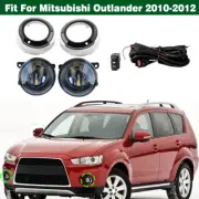 Front LED Fog Lamp Light W/ Cover+Switch Kits For Mitsubishi Outlander 2010-2012 (for: Mitsubishi)