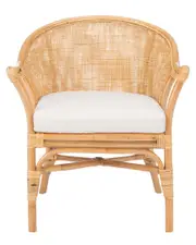 Safavieh Dustin Rattan Accent Chair with Cushion