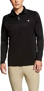 [ARIAT] Mens Sunstopper 1/4 Zip Baselayer - Black