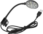 JUMPLAWN Fish Tank USB Light Small Aquarium Light Aquarium Fish Tank Lamp Black Abs
