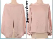 NWT BCBG MAXAZRIA SIZE M Marisol Satin Off The Shoulder Blouse