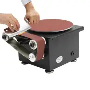 Mini Belt Disc Sander, 6inch Electric Disc Sander Machine Edge Sharpener Mini...