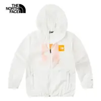 在飛比找momo購物網優惠-【The North Face 官方旗艦】北面兒童白色防風防