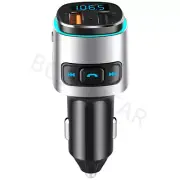 Bluetooth 5.0 Car Wireless FM Transmitter Adapter 2 USB Fast Charger Hands-Free