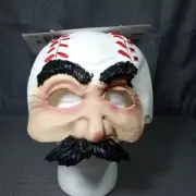 Vintage Totally Ghoul Halloween Mask Baseball Full Head Rubber Vinyl Mask MLB