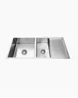 Double Square Kitchen Sink Stainless Undermount Topmount Laundry Inc Drainer