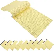 TOGEVAL Portable Office Writing Paper 10 Lined Legal Pads 300 Pages Double-Sided Memo Notepad for College and Business