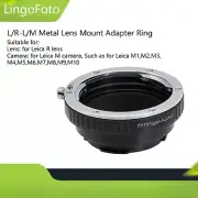 L/R-L/M Metal Lens Mount Adapter Ring for Leica R Lens to Leica M Camera