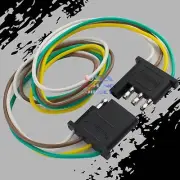 4-Pin Plug Trailer Light Wiring Harness Extension Flat Wire Connector 2fT (24")