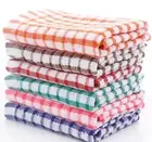 6PCS Cotton Kitchen Tea Towels Absorbent Lint Free Catering Restaurant Cloth Dis