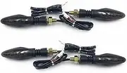 KIXURO Fitment for CBR1000RR 2008-2014 Turn Signal Indicator Light Blinker Light Motorcycle Accessories Motorcycle Turn Signal Light(Black Smoke 2 Pair)
