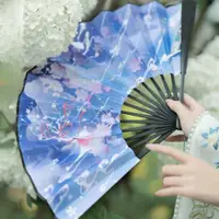 在飛比找ETMall東森購物網優惠-Wind folding fan bamboo fan su