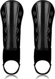 IsMwav Soccer Shin Guard Slip Protective for Kids Padded Shin Protection Equipment with Ankle Support Adjustable Straps,10X22cm