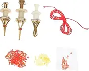 BESPORTBLE 3Pcs Portable Lures Clips Wear Resistant Fishing Accessory Lightweight Convenient Red Worm Clips for Easy Outdoor Use Random Color Random Color