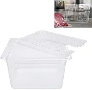 Slow Cooker Container with Lid Plastic 12L, Slow Cooking Food Storage Container for Most Slow Cookers, Sous Vide Container with Lid, Slow Cooking Container