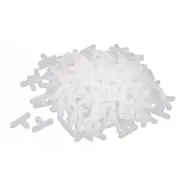 200pcs Wall Floor Tile Plastic T Type Spacers Tiling Tools 5mm Bathroom White