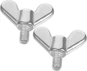COOPHYA 2pcs Stainless Bolts with Butterfly Nuts for Secure Flagpole Installation and Furniture Assembly Durable Hardware Nut and Bolt Easy to Handle Tight Spaces