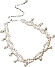 [CATIEBYE] 1pc Elegant Pearl Tassel Waist Chain for Women Decoration Belt Clothing Accessory Occasion Unique Enhance Confidence and Charm