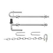 Thunderbird 25 x 275mm Galvanised Drop Latch Farm Gate Set