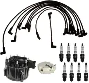 ACDelco Ignition Kit Distributor Rotor Cap Wire Spark Plugs For GMC K2500 K3500