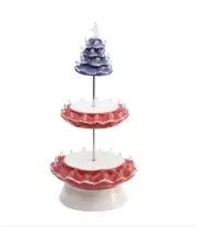 Ms. Liberty Two Tiered Patriotic Cupcake Stand