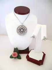 Brighton "ILLUMINA FLAIR" Necklace-Earring Set (MSR$156) NWT/Pouch