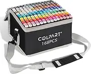 Dual Tip Marker Pens For Drawing 168Color,Permanent Art Maker Pens Alcohol markers pens