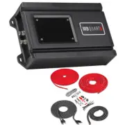 MB Quart RA1-150.2 2-Channel Car Amplifier 50 X 2 RMS Power with Amp Kit