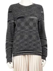 Grey Wool Knitted Jumper
