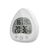 Bathroom Shower Clock Mute Digital Wall Clocks with Timer Function White