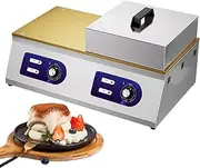 Commercial Souffle Machine, 1500W Electric Souffle Pastry Machine, Temperature Range 50~300°C, With Non-Stick Copper Heating Plate, Cake Baker Equipment, For Restaurants, Bakeries