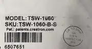 Crestron TSW-1060-B-S 10" Black touch panel, Camera NEW SEALED