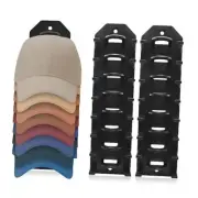 Hat Organizer for Baseball Caps, 2 Pack Hat Rack Adhesive Hat Storage for