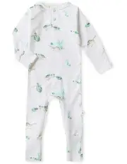 [Snuggle Hunny] Organic Growsuit in White