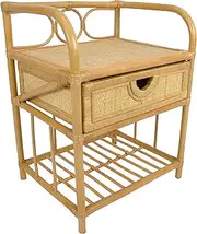 Breeze Suzane Natural Rattan Bedside Table