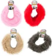 Assorted Fuzzy Craft Stems 9' Pink, Red, Lions Mane, Gray Wolf
