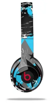Skin Wrap for Beats Solo Wireless 2 3 4 SceneKid Blue SKIN ONLY