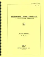 Nikon Series E Lenses 135mm F2.8 Ai Lens Repair Manual Reprint