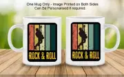 Retro Rock & Roll Mug - Retro Guitar Mug - Great Music Lovers Gift Idea