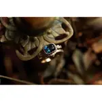 THE NORTH WAY STUDIO 倫敦藍色托帕石14K金繭狀夢幻戒指 鑽石 美國珠寶設計師復古珠寶 飾品首飾古董