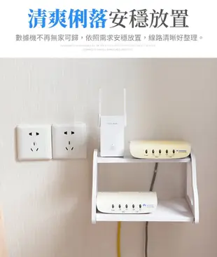 電視機頂盒置物架 壁掛收納架 電視機頂置物盒 機上盒收納架 電視機上盒架 (10折)